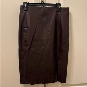 NWT LOFT Women Faux Leather Skirt